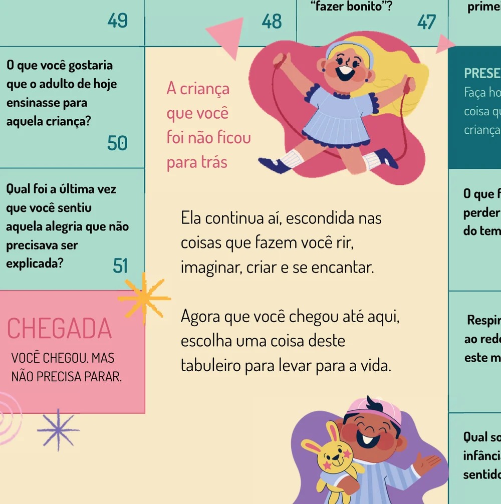 Centro do tabuleiro, com a chegada do jogo Era uma vez você